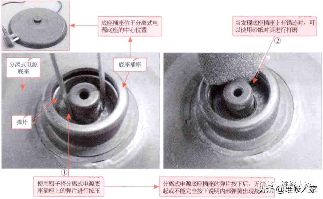 電熱水壺故障檢修分析